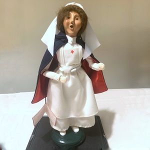 Byers Choice 1999 American Red Cross Woman Caroler with Tag and Display Box